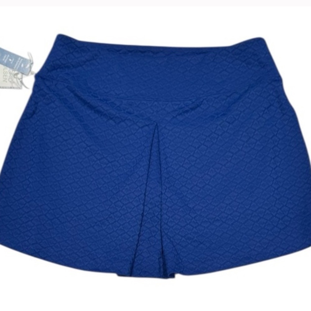 SIGRID OLSEN Golf Tennis UPF 50 Textured Skort Blue NWT XL - Picture 3 of 5